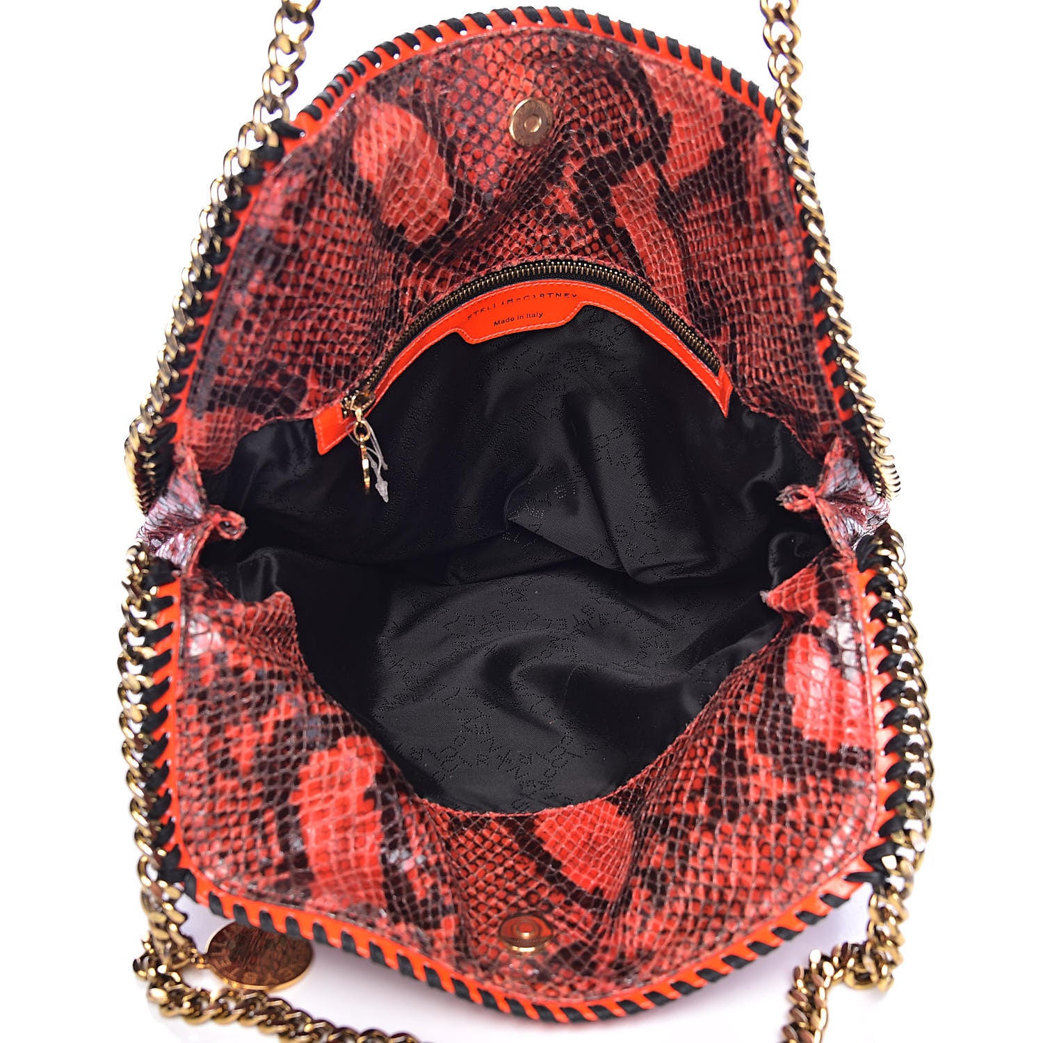 Stella McCartney Eco Python Small Falabella Tote Orange 5 of 10