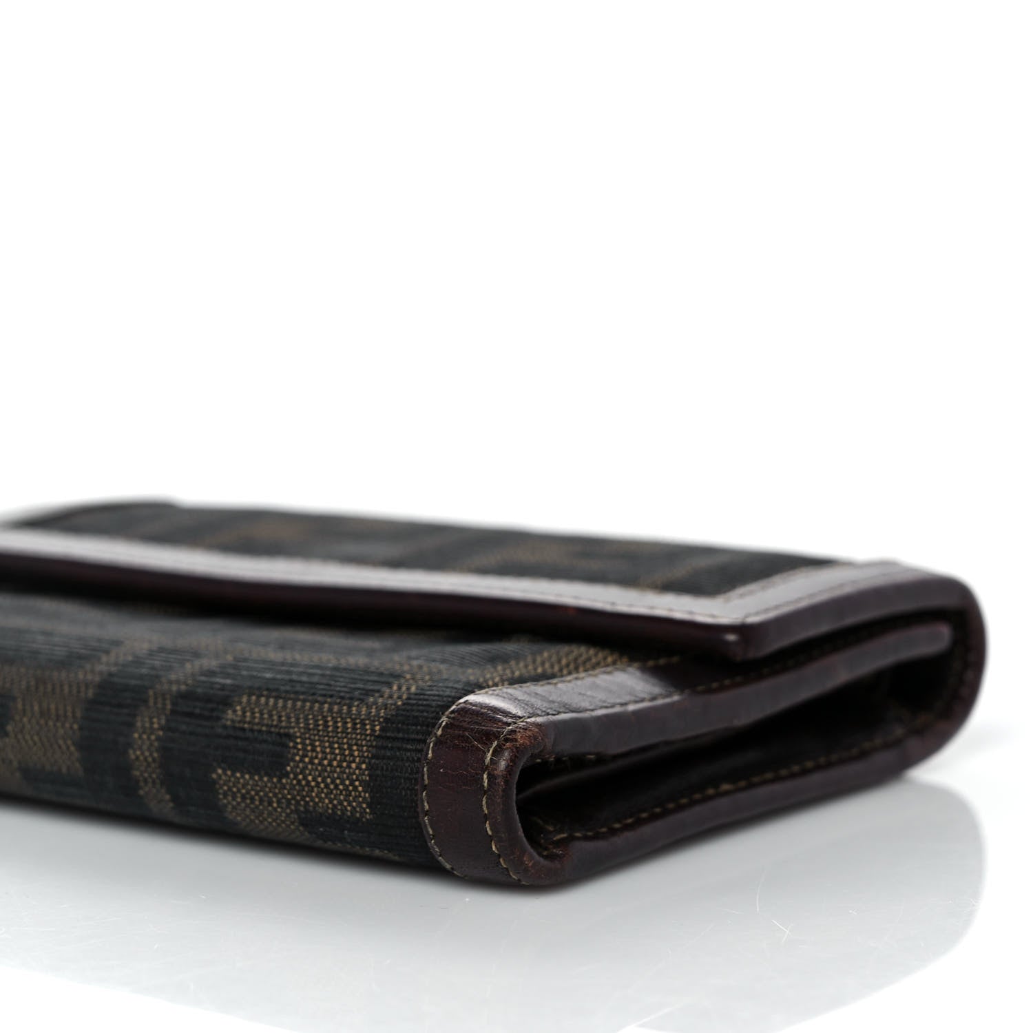 Fendi Zucca Compact Wallet Tobacco 9 of 9