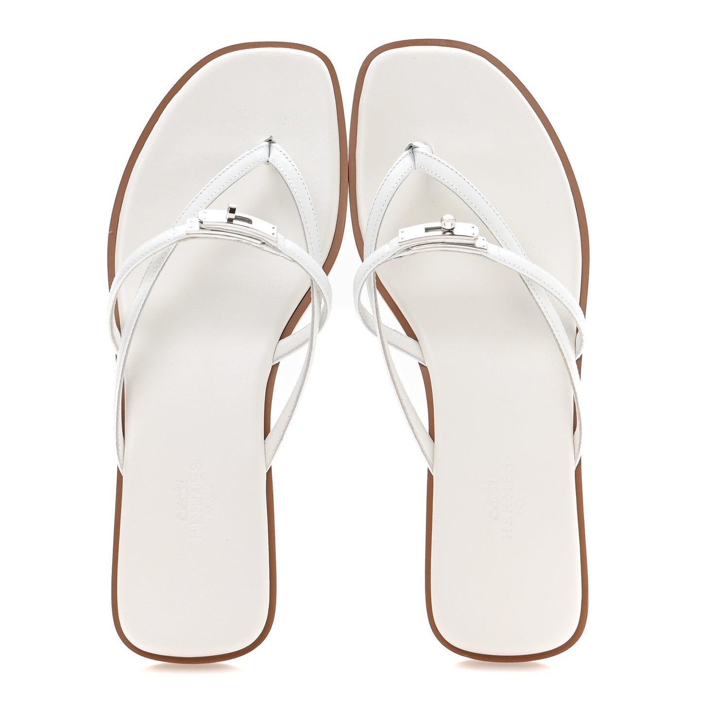 Calfskin Miss Sandals 38 White