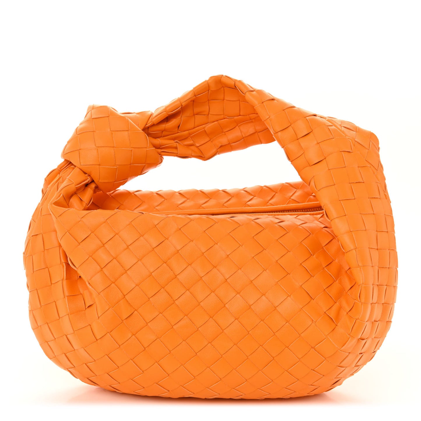 Nappa Intrecciato Teen Jodie Hobo Tangerine