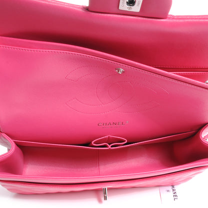 Chanel Lambskin Quilted Jumbo Double Flap Dark Pink 5 of 8