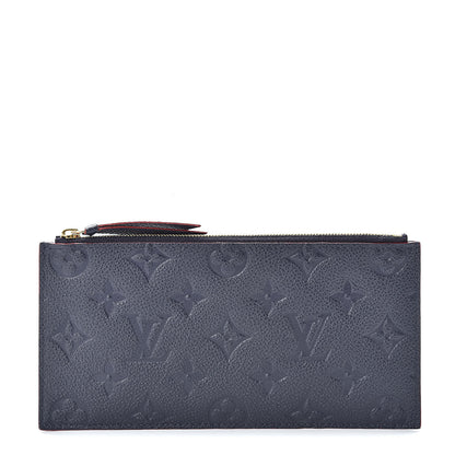Louis Vuitton Empreinte Felicie Chain Wallet Zippered Insert Marine Rouge 1 of 7