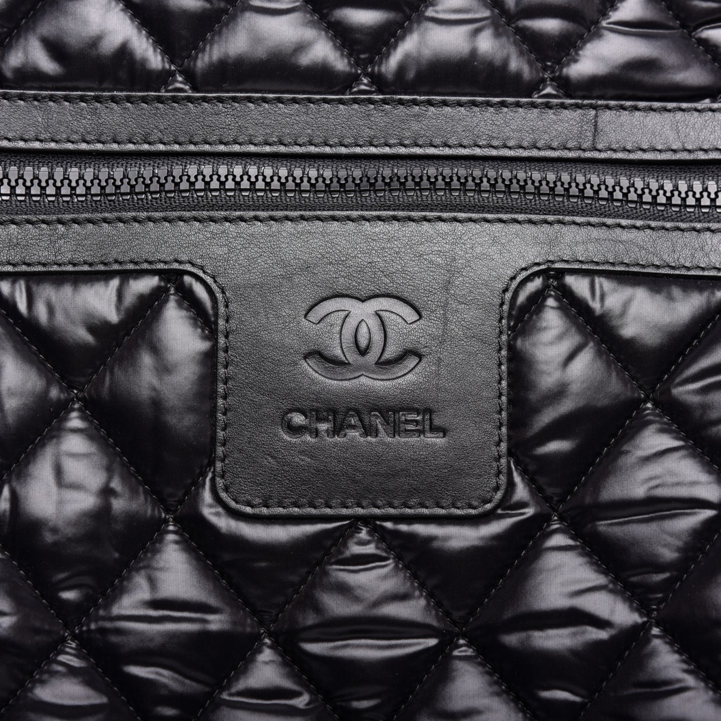 Nylon Quilted Coco Cocoon Trolley Black