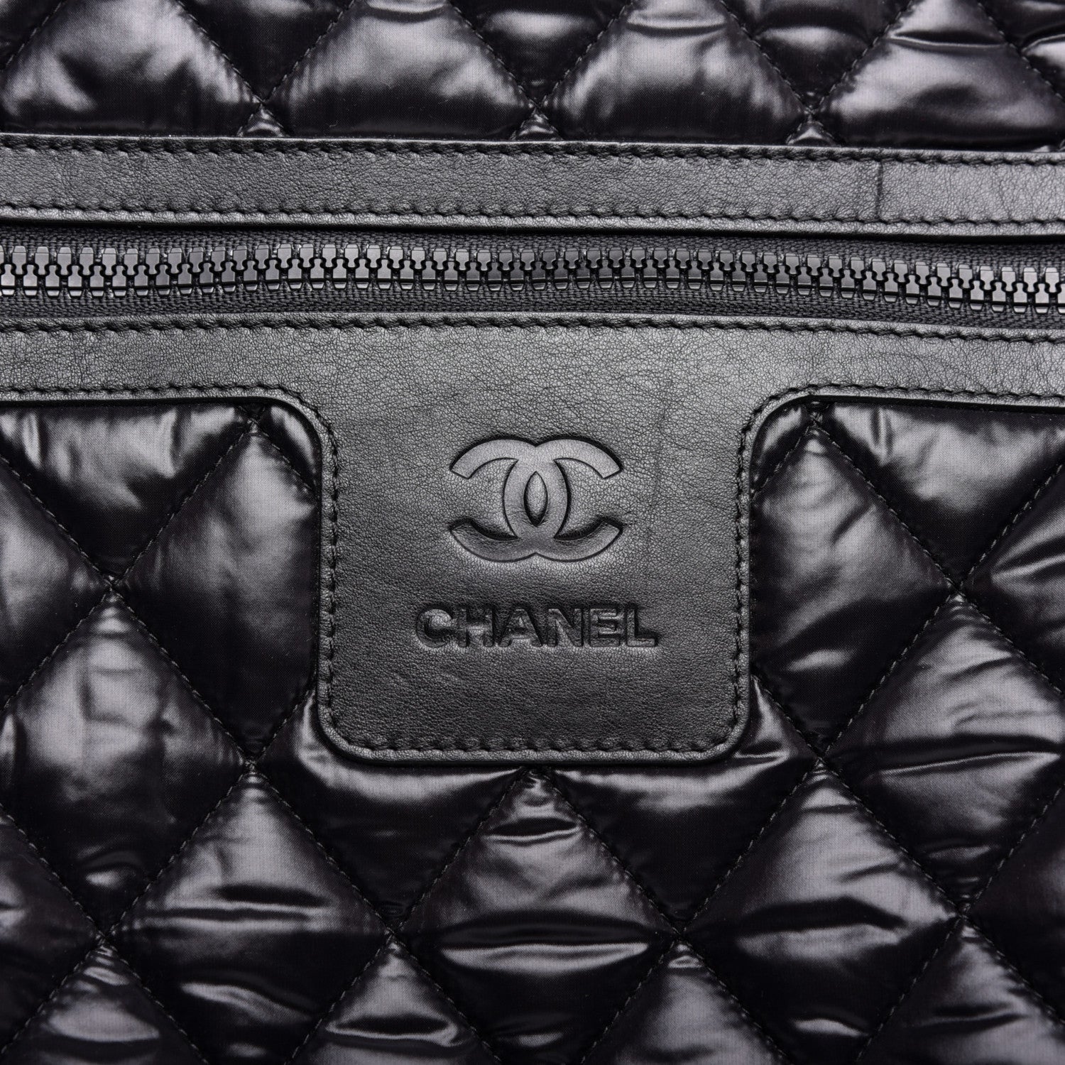 Chanel Nylon Quilted Coco Cocoon Trolley Black 12 of 17