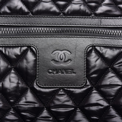 Chanel Nylon Quilted Coco Cocoon Trolley Black 12 of 17