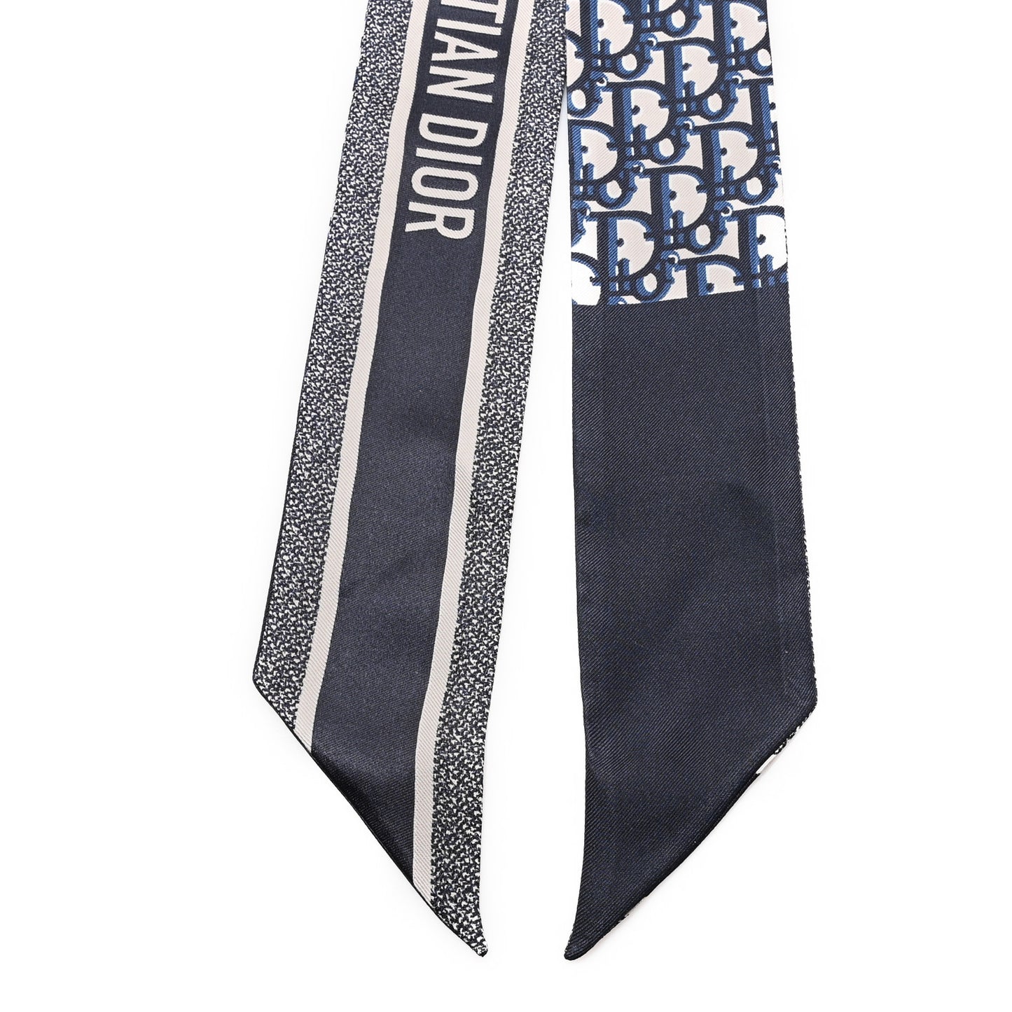 Silk Oblique Mitzah Scarf Blue