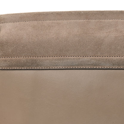 Chloe Calfskin Suede Medium Faye Shoulder Bag Motty Grey 17 of 18
