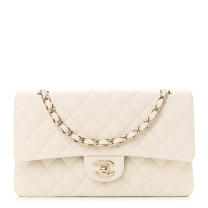 Chanel Caviar Quilted Medium Double Flap White 1 of 11
