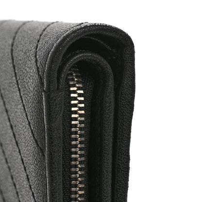 Gucci Sakai Be Green Calfskin Diagonal Stitched Blondie Travel Wallet Black 9 of 12