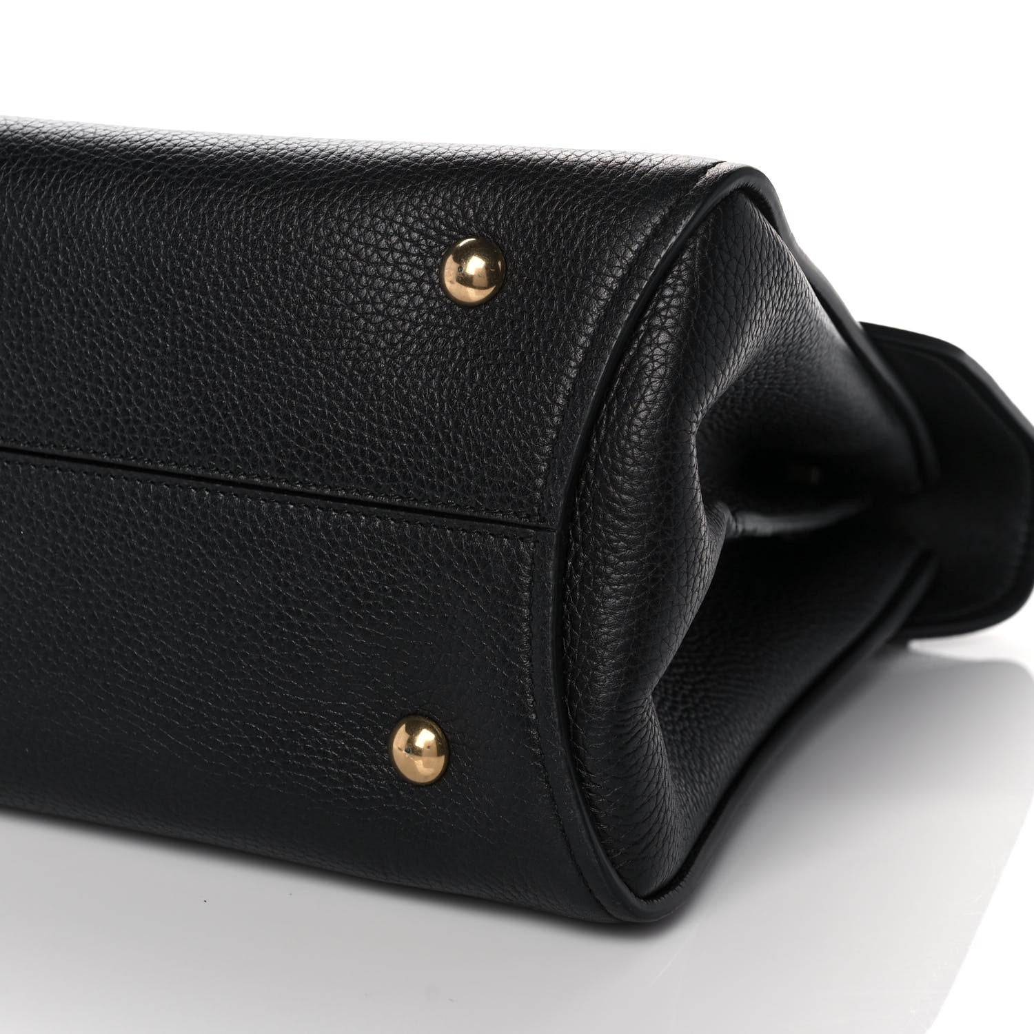 Salvatore Ferragamo Grain Calfskin Gancini Flap Bag Black 8 of 12