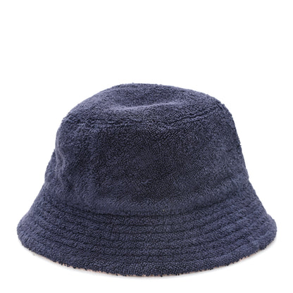 Chanel Cotton Terry Cloth CC Bucket Hat S Blue Pink 5 of 9