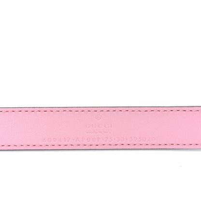 Gucci Moon Calfskin Palladium Double G 20mm Belt 75 30 Wild Rose 3 of 3
