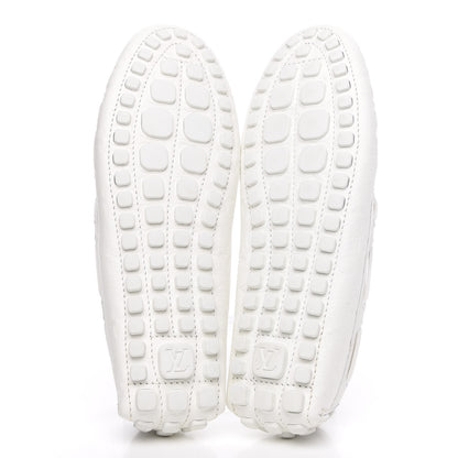 Louis Vuitton Empreinte Arizona Car Shoe Moccasin Loafers 7.5 White 5 of 8
