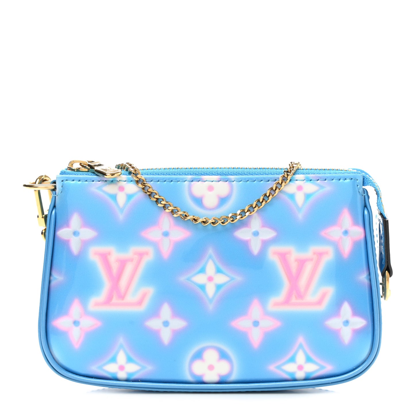 Vernis Valentine Mini Pochette Accessories Baby Blue Neon
