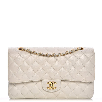 Chanel Caviar Quilted Medium Double Flap White 1 of 7