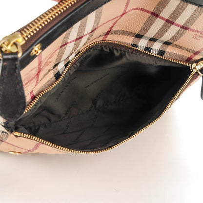 Burberry Haymarket Check Adeline Foldover Clutch Brown 5 of 6