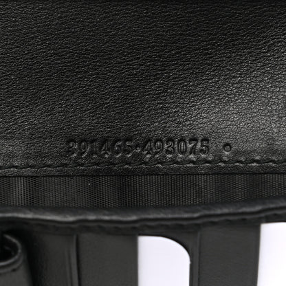 Gucci Microguccissima Large Zip Around Organizer Wallet Black 7 of 8