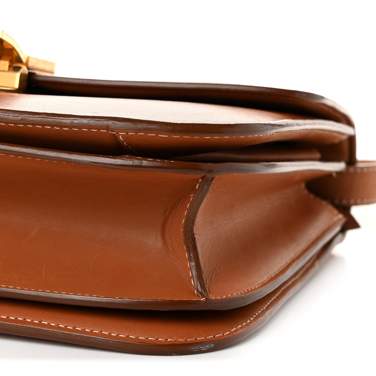 Celine Natural Calfskin Medium Classic Box Flap Bag Tan 10 of 10