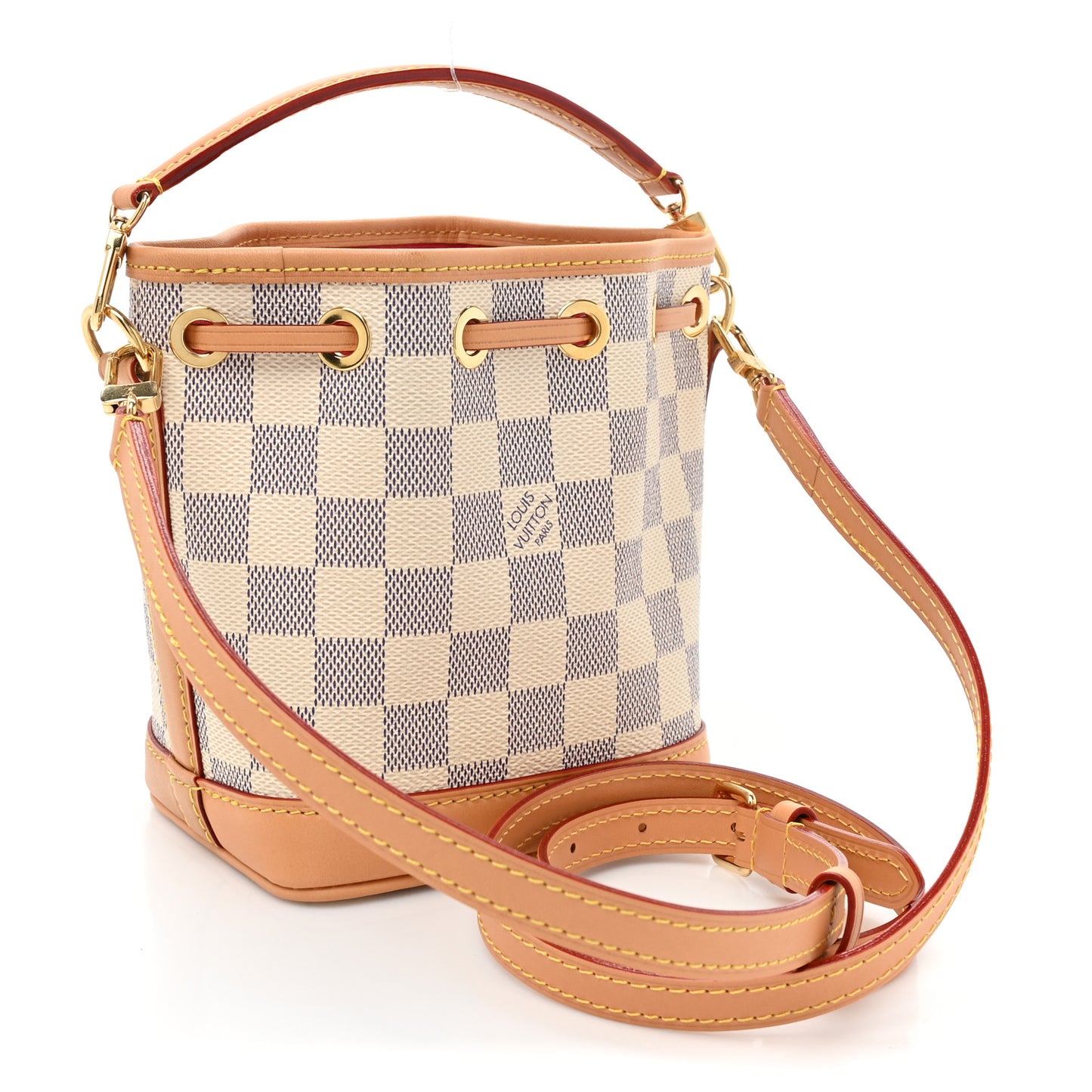 Damier Azur Vivienne Sac Nano Noe Dragon Fruit Pink