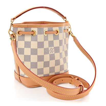 Louis Vuitton Damier Azur Vivienne Sac Nano Noe Dragon Fruit Pink 3 of 8