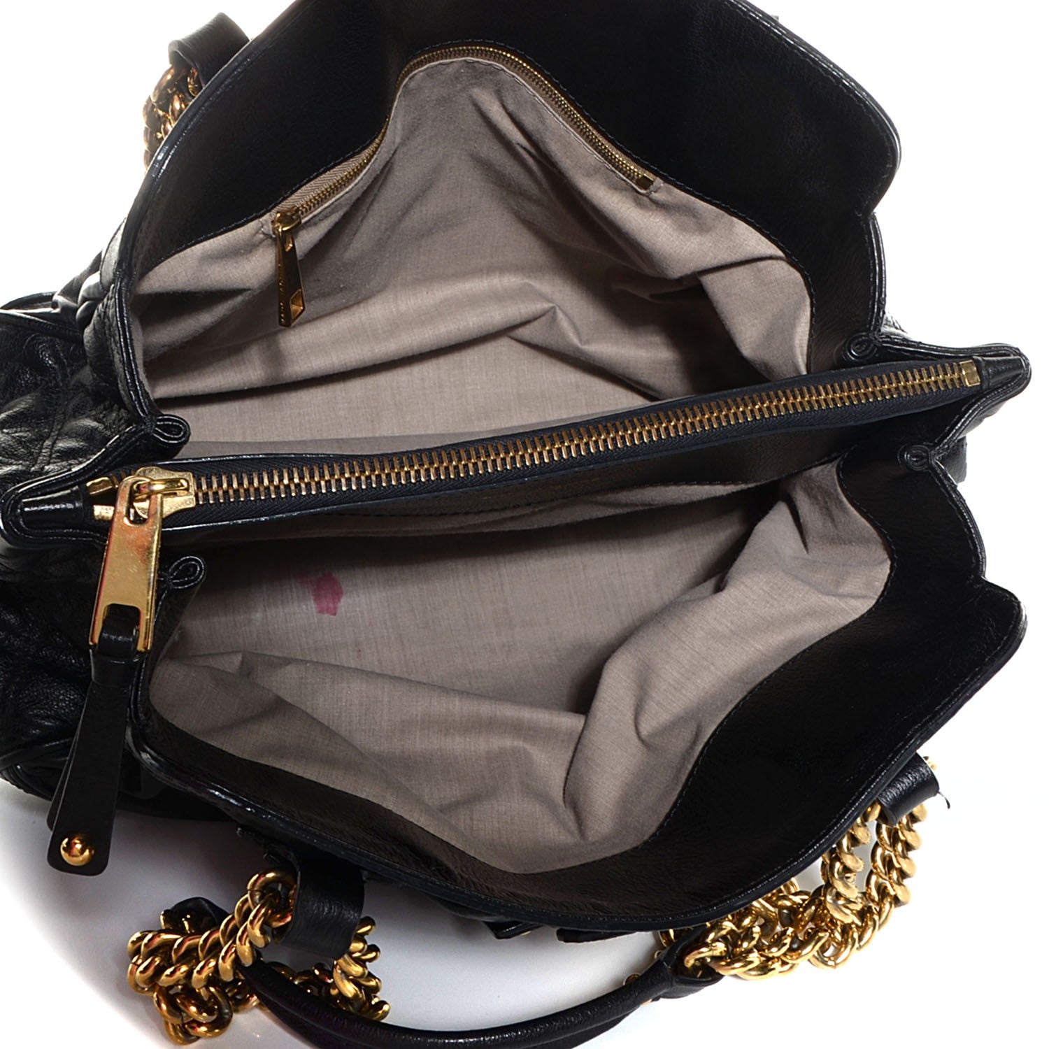 Marc Jacobs Leather Mix Quilted East West Virna Black 5 of 8