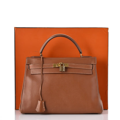 Hermes Courchevel Kelly Retourne 32 Gold 44 of 44