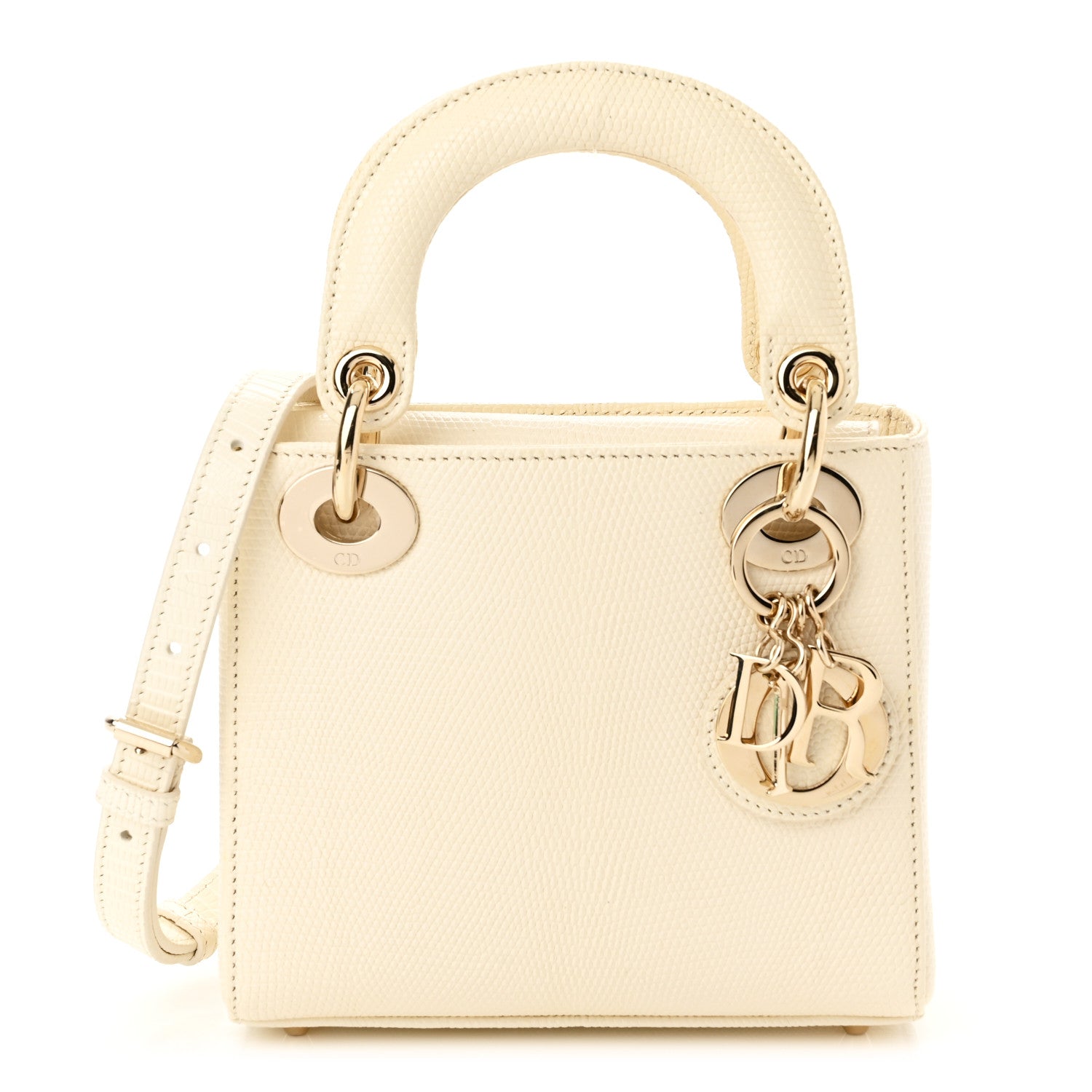 Christian Dior Lizard Mini Lady Dior White 1 of 10
