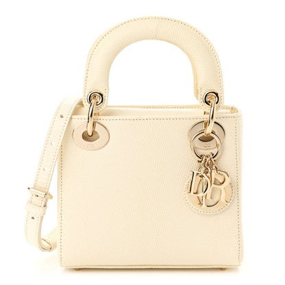 Christian Dior Lizard Mini Lady Dior White 1 of 10