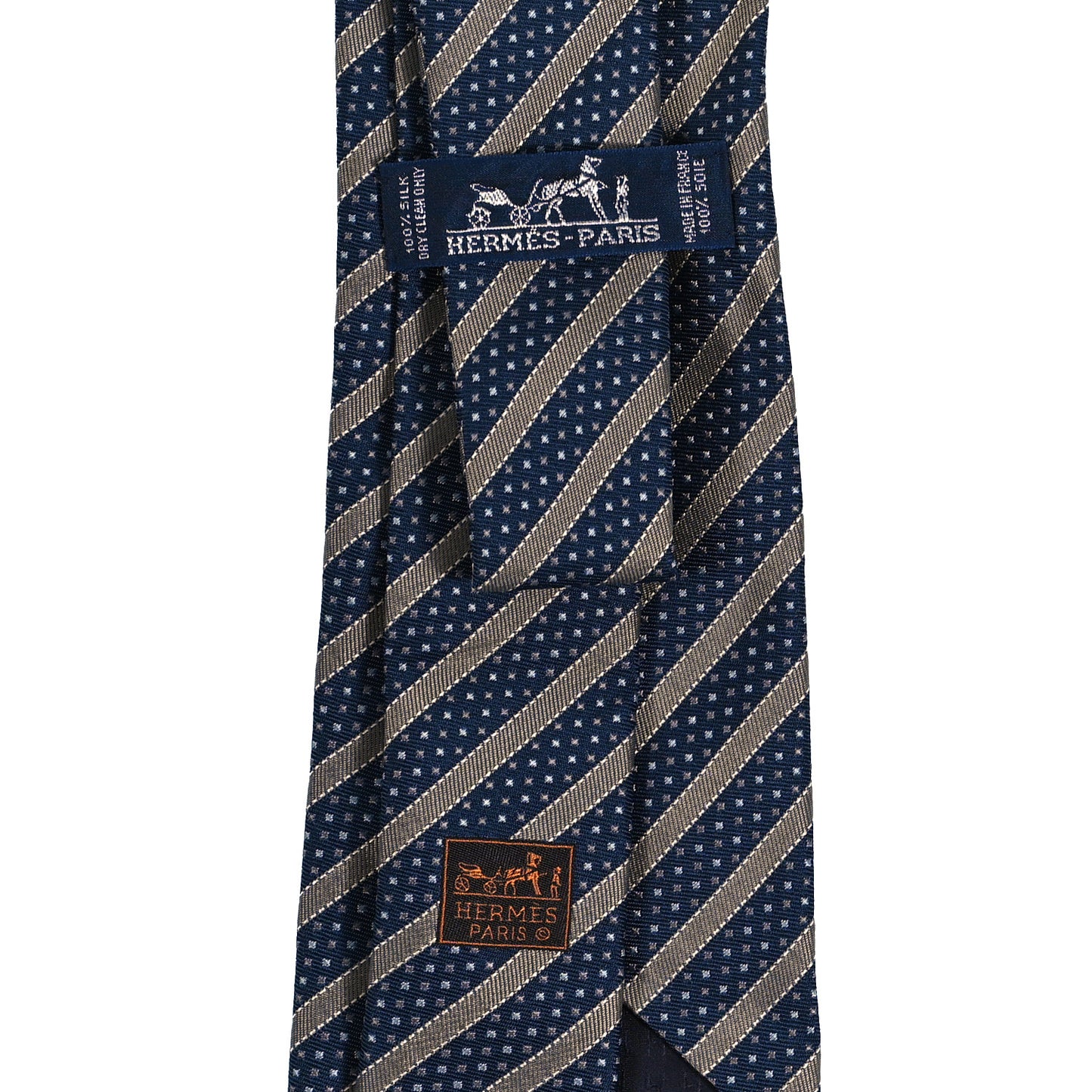 Silk Printed Mens Neck Tie Marine