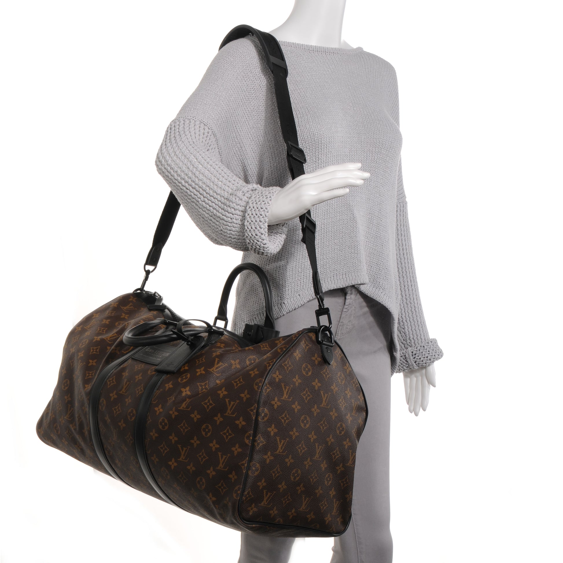 Louis Vuitton Monogram Waterproof Keepall Bandouliere 55 2 of 7