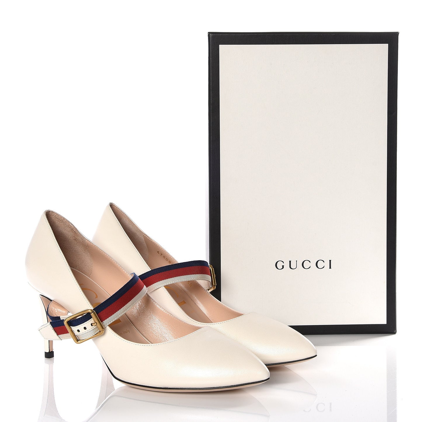 Malaga Kid Sylvie Mid Heel Pumps 40 Mystic White
