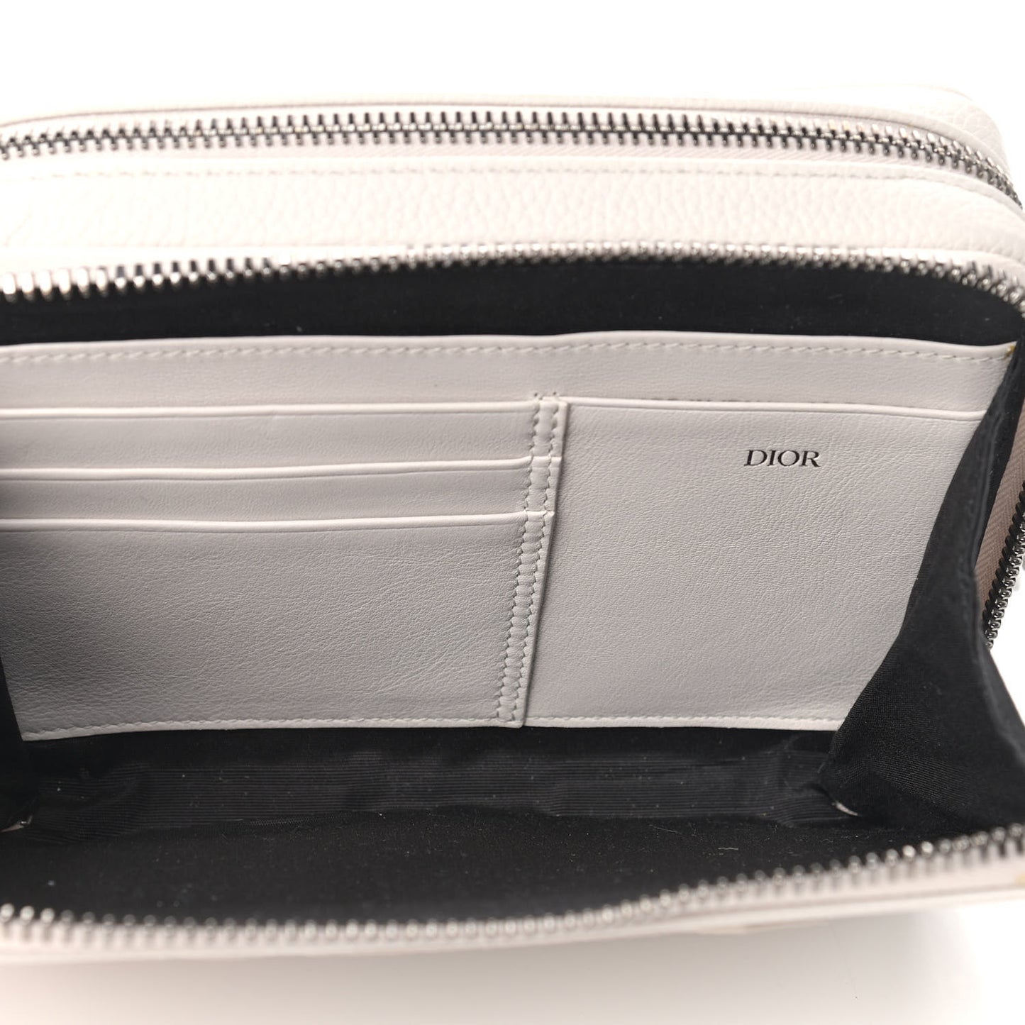 Grained Calfskin Pouch Shoulder Bag Beige