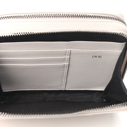 Christian Dior Grained Calfskin Pouch Shoulder Bag Beige 6 of 12