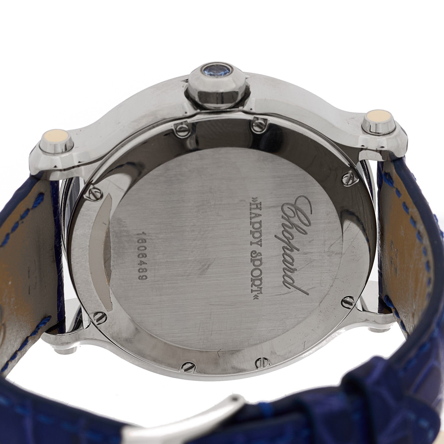 Chopard Stainless Steel Alligator 5 Diamond 42mm Happy Sport Quartz Watch 4 of 4