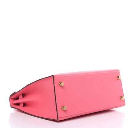 Hermes Epsom Kelly Sellier 25 Rose Azalee 6 of 33
