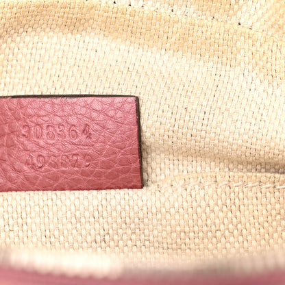 Gucci Pebbled Calfskin Small Soho Disco Bag Peonia Flower 7 of 12