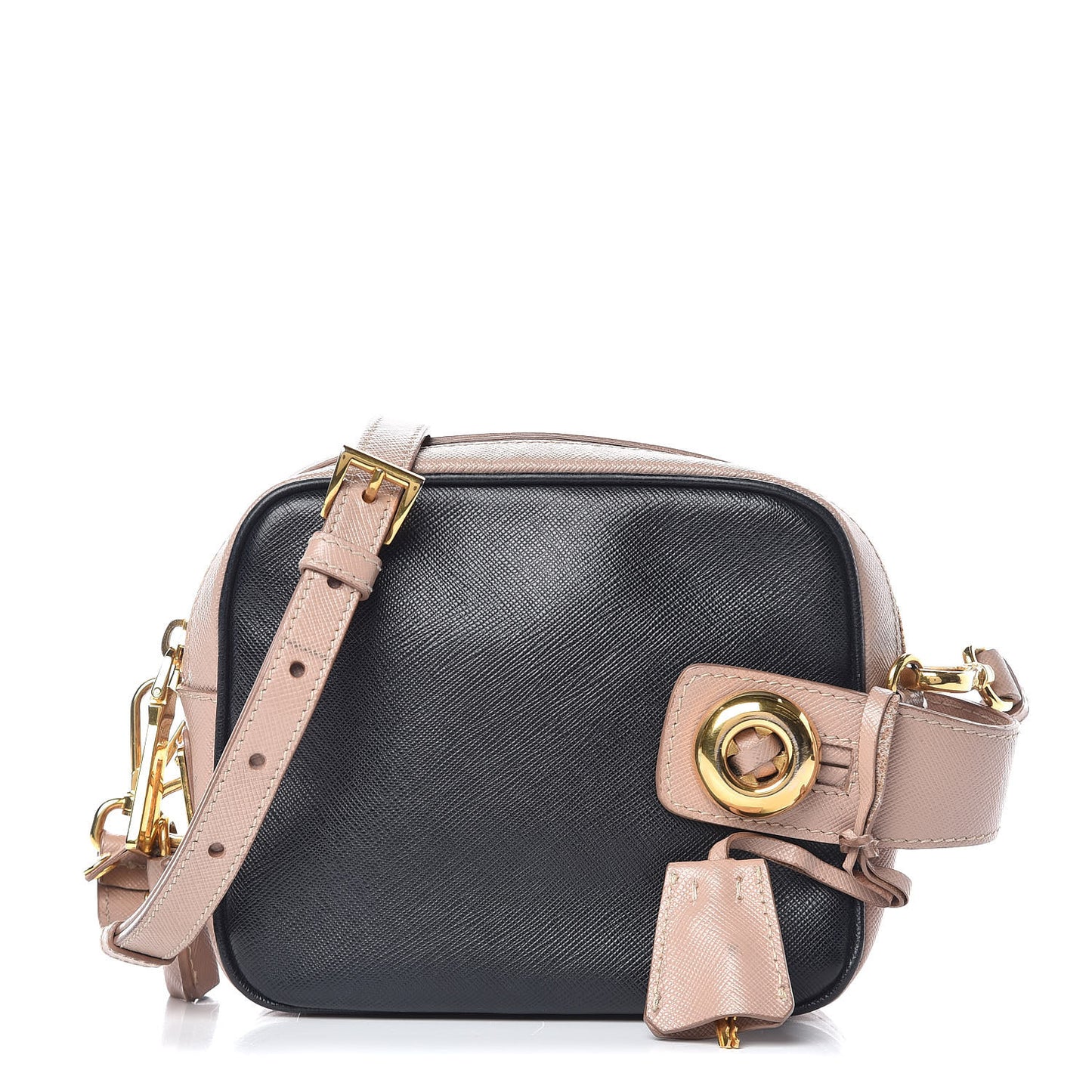 Saffiano Crossbody Bag Black Cammeo