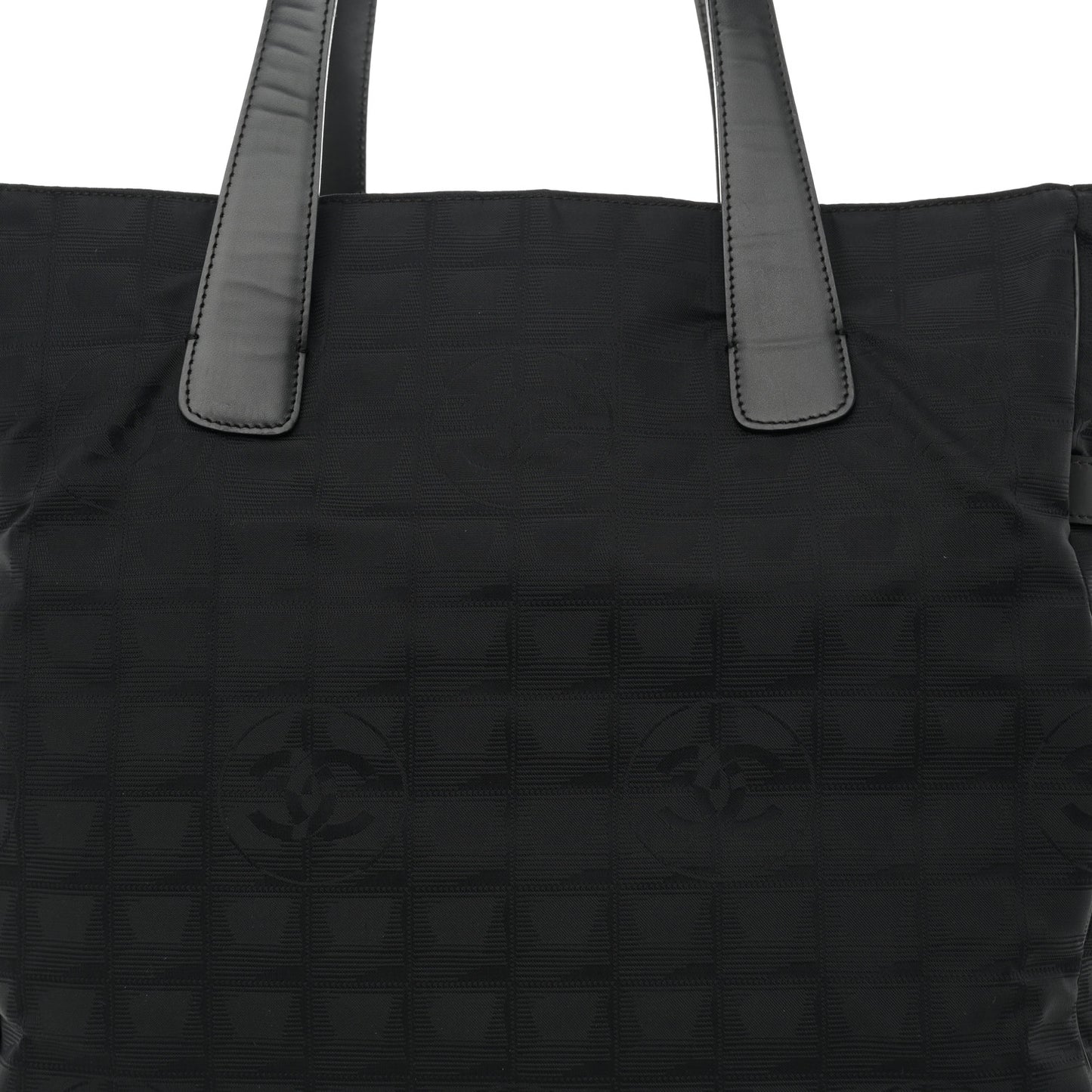 Nylon Medium Travel Tote Black