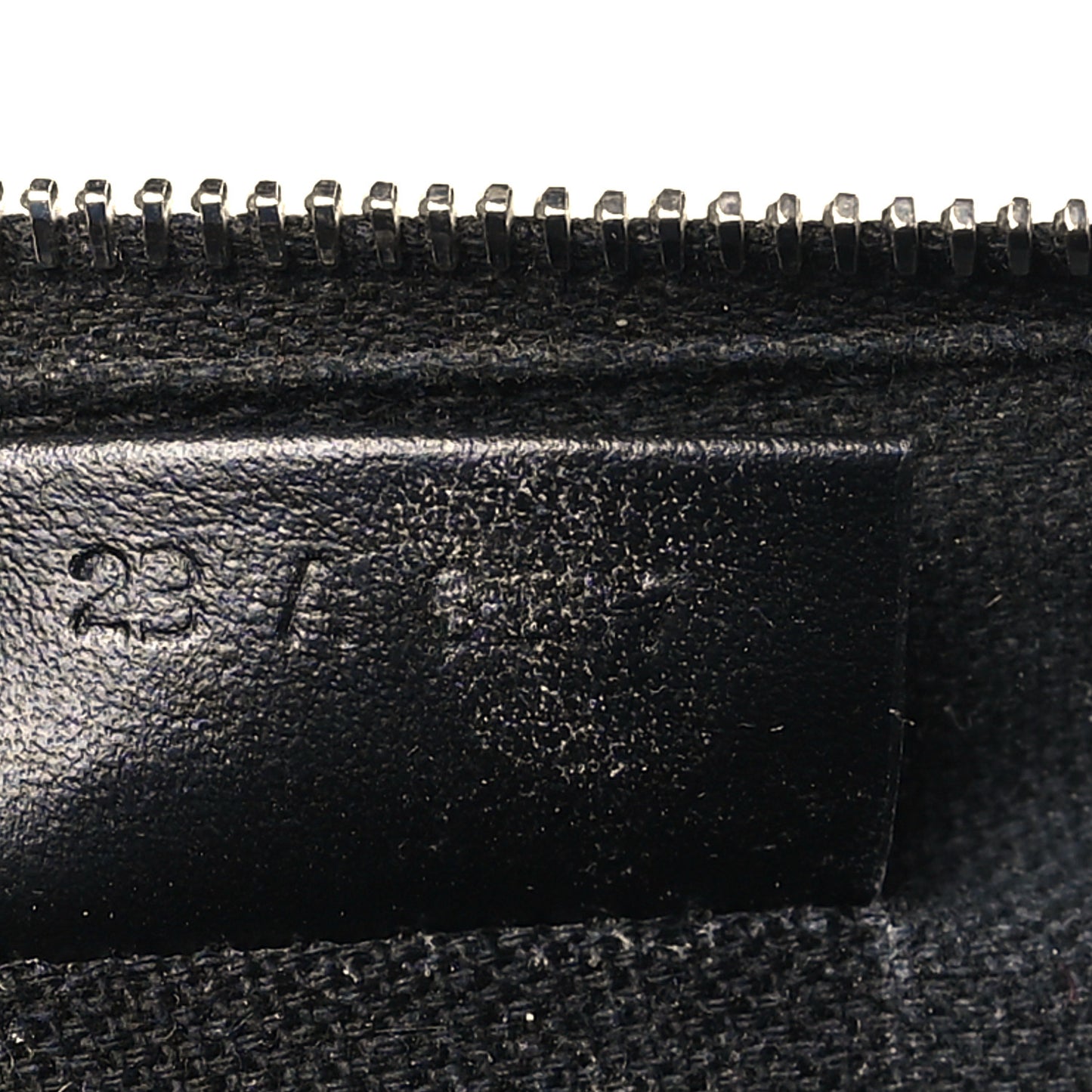 Smooth Calfskin Graffiti Paint Logo Pouch Black