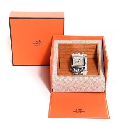 Hermes Stainless Steel Heure H Hour Quartz Watch 7 of 7