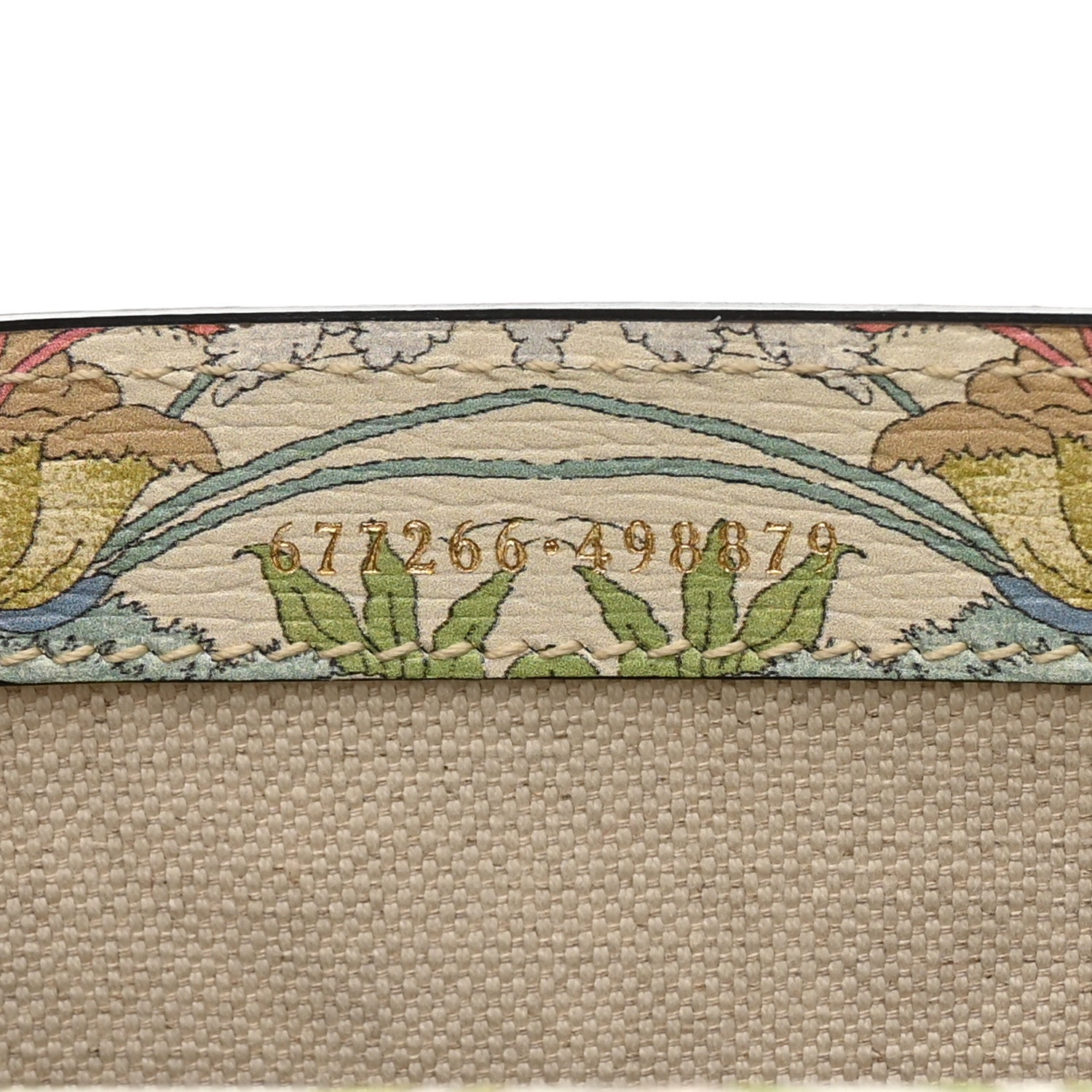 Gucci New Shangai Calfskin Tiger Savanah Web Mini Horsebit 1955 Shoulder Bag Chalky White Multicolor 7 of 10