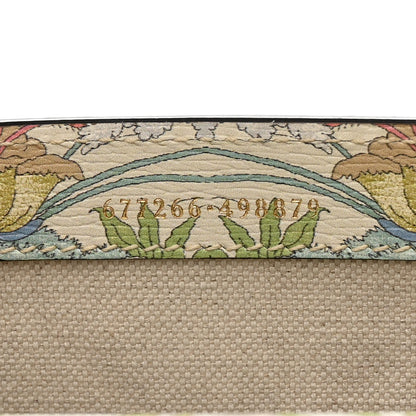 Gucci New Shangai Calfskin Tiger Savanah Web Mini Horsebit 1955 Shoulder Bag Chalky White Multicolor 7 of 10