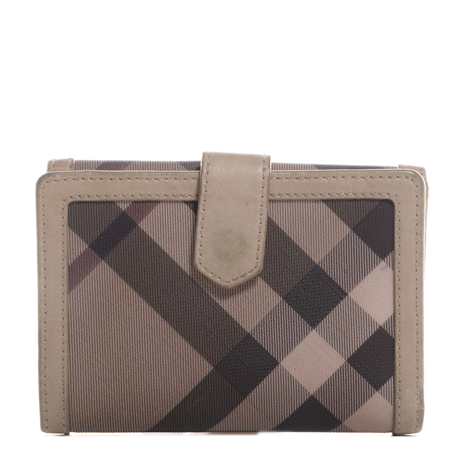 Smoked Check Compact Wallet