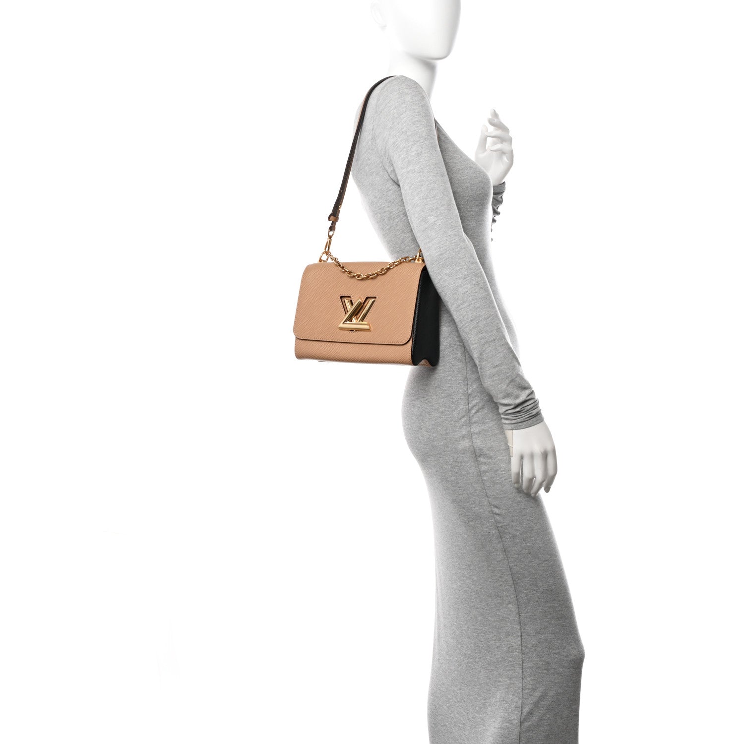 Louis Vuitton Epi Twist Shoulder Bag MM Camel 2 of 10