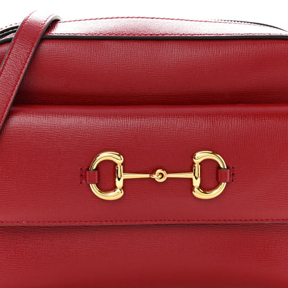 Gucci Azalea Calfskin Small Horsebit 1955 Shoulder Bag New Cherry Red 8 of 11
