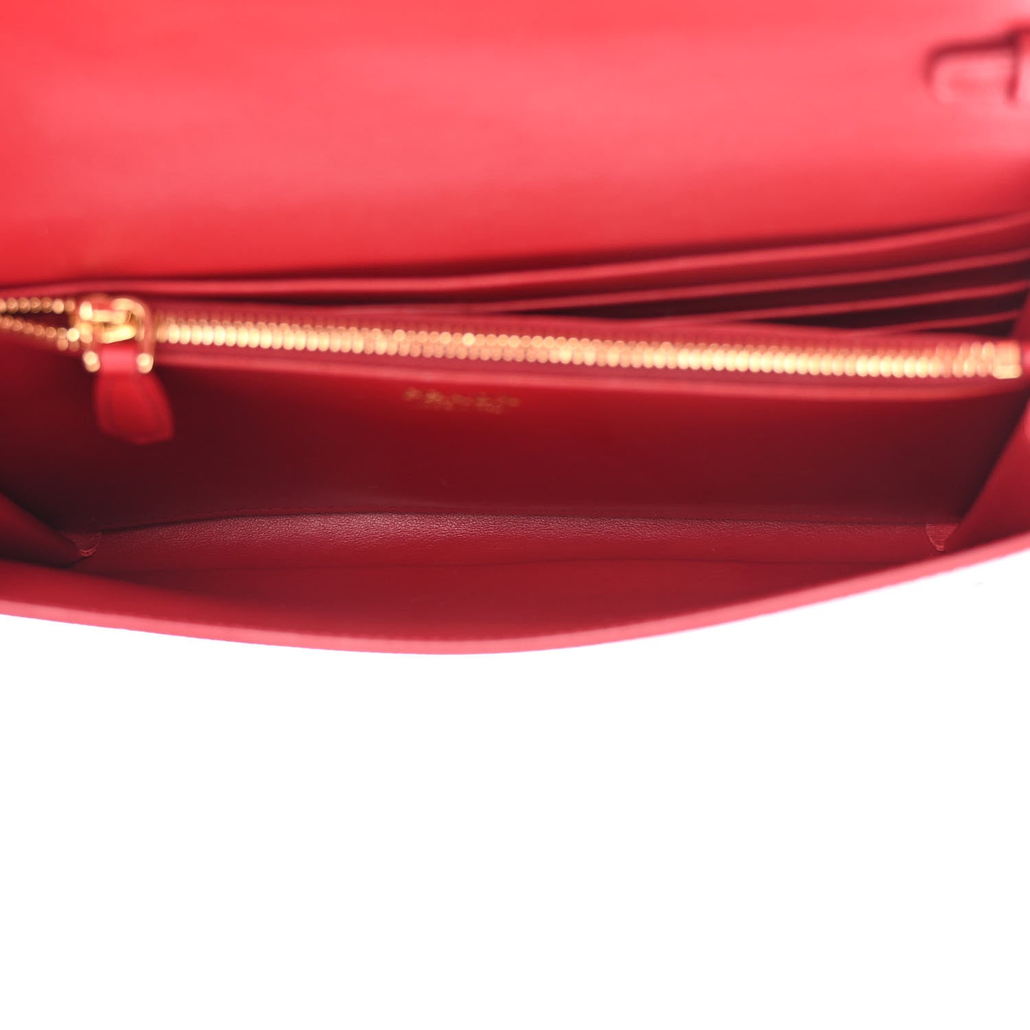 Prada Saffiano Wallet With Shoulder Strap Fuoco 6 of 11