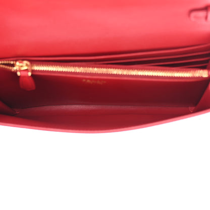 Prada Saffiano Wallet With Shoulder Strap Fuoco 6 of 11