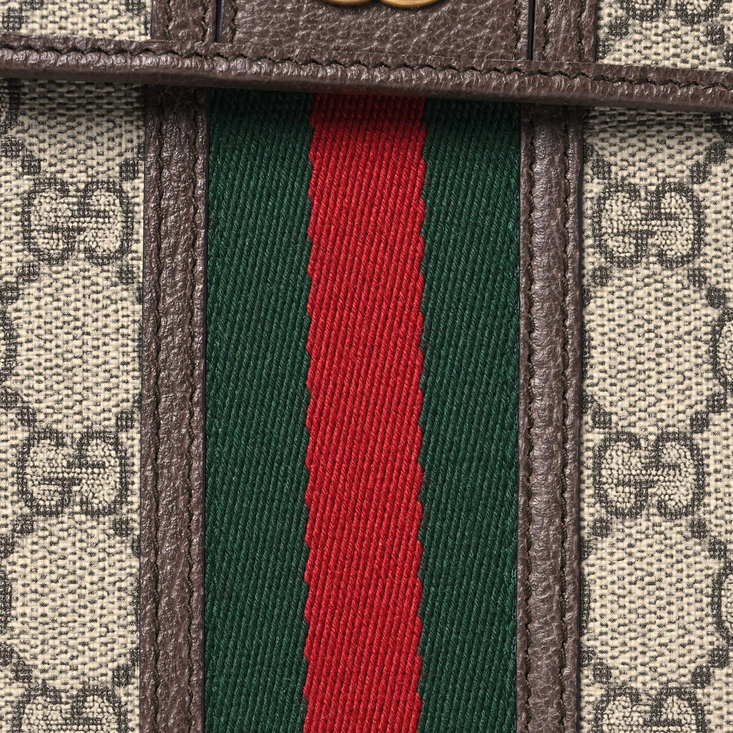 Gucci GG Supreme Monogram Web Mini Ophidia Crossbody Bag Beige New Acero 8 of 14