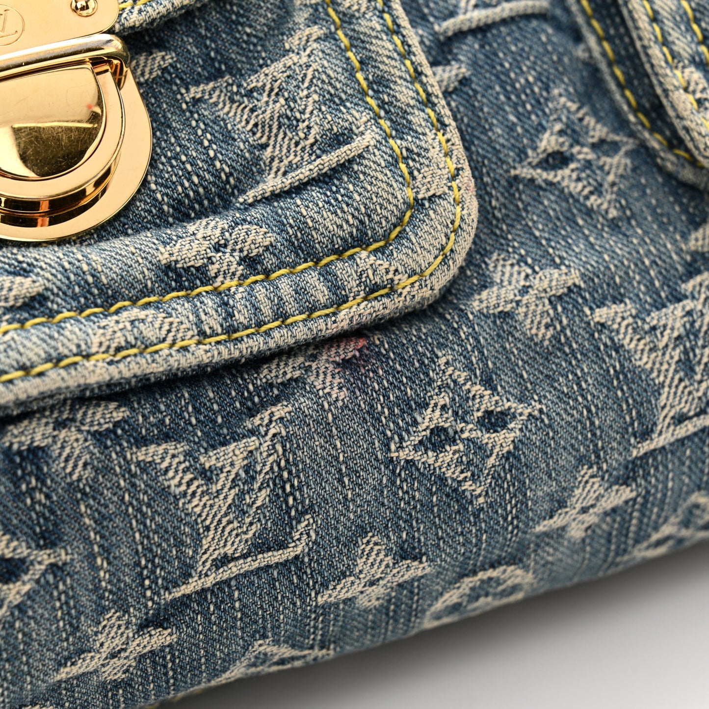 Monogram Denim Baggy PM Blue