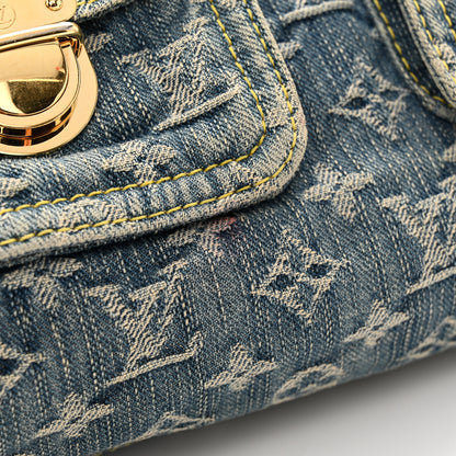 Louis Vuitton Monogram Denim Baggy PM Blue 18 of 18